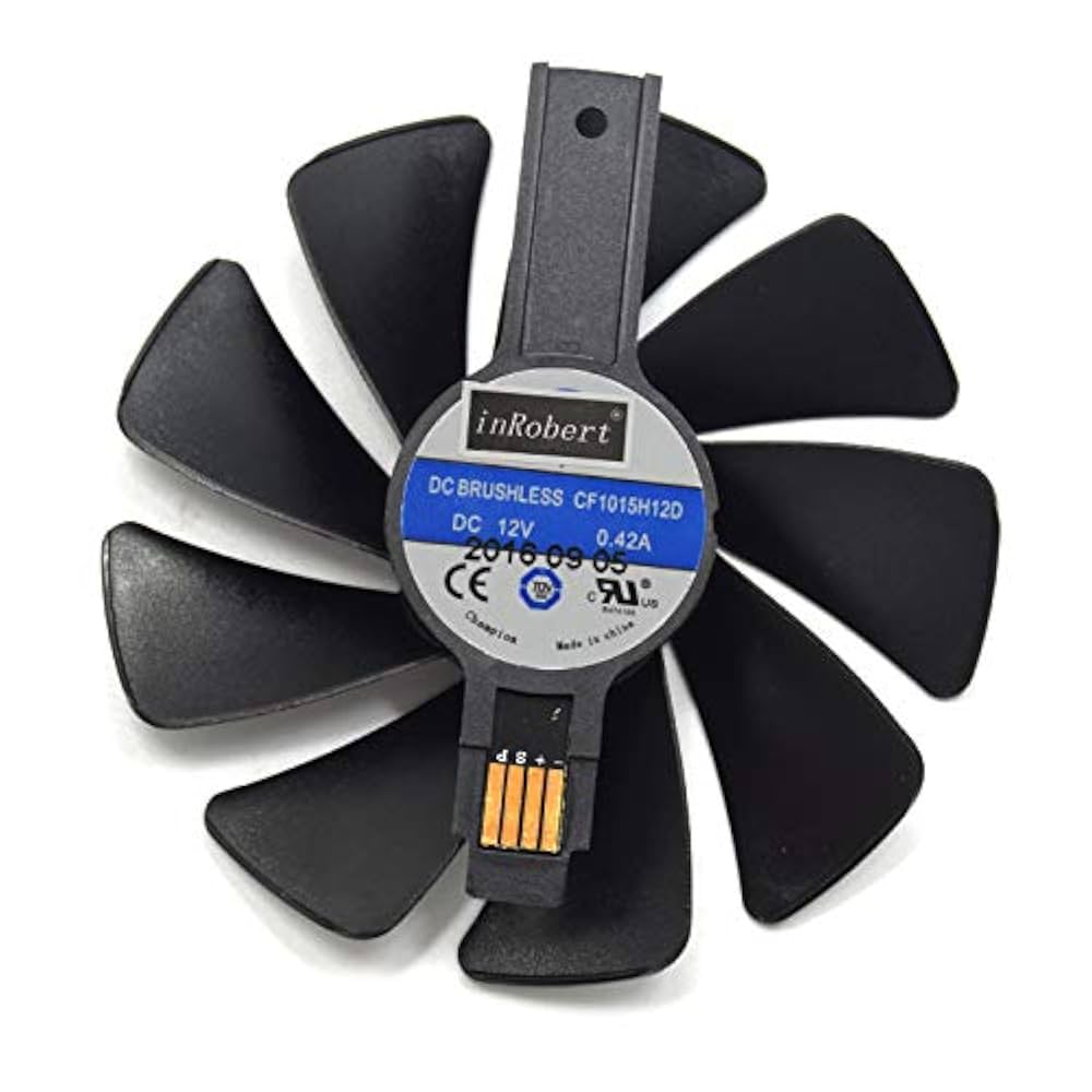 SAPPHIRE NITRO+ RADEON RX580   スペアファン付き NEW 1SET CF1015H12D FD10015M12D RX 590 580 570 480 470 GPU